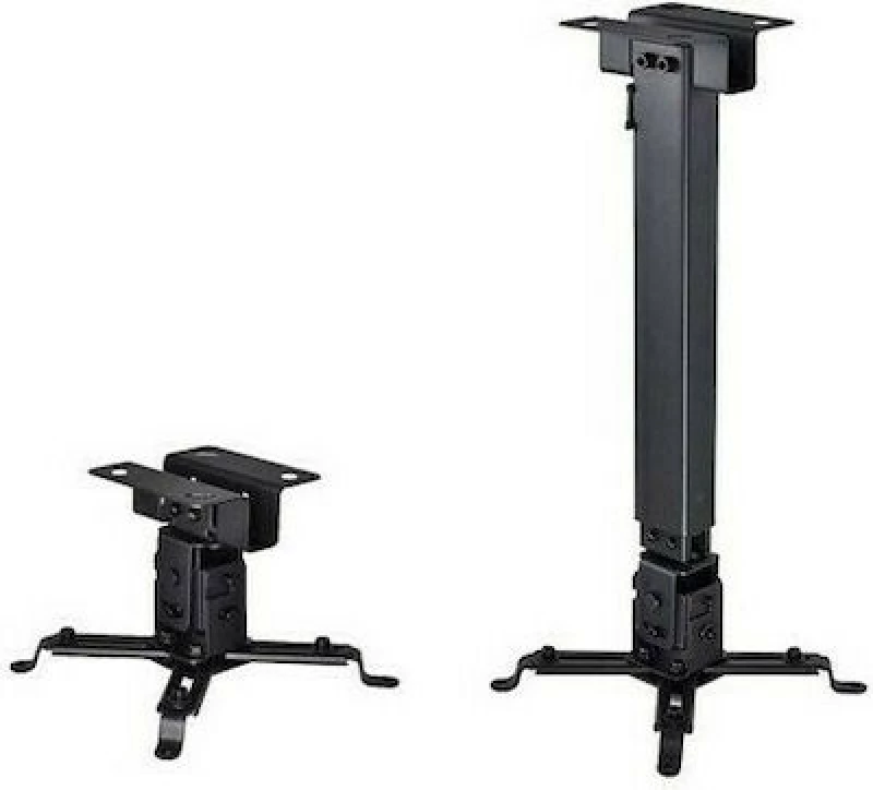 Brateck Βάση Projector Οροφής PRB-2 με Μέγιστο Φορτίο 20kg Μαύρη