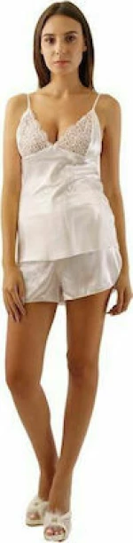 FMS Γυναικείο Νυφικό Babydoll 453 Λευκό