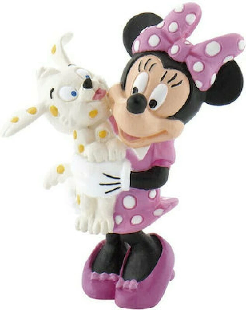 Bullyland Παιχνίδι Μινιατούρα Minnie με Κουτάβι 7εκ. BU015329