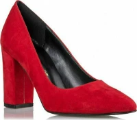 Envie Shoes Suede Γόβες Κόκκινες Ε02-08503-30