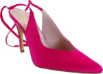 Alessandra Paggioti 89685 Suede Μυτερές Γόβες Φούξια