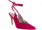 Alessandra Paggioti 89685 Suede Μυτερές Γόβες Φούξια