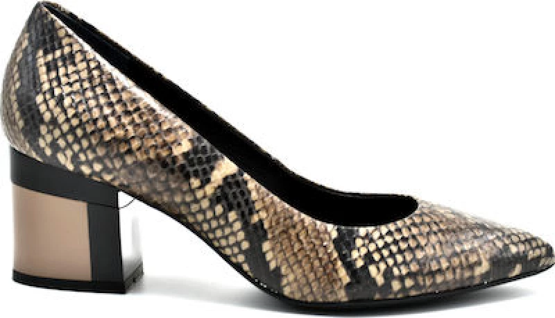 Γόβες snake skin DEVINA Taupe Γυναίκα Γόβες CR5365