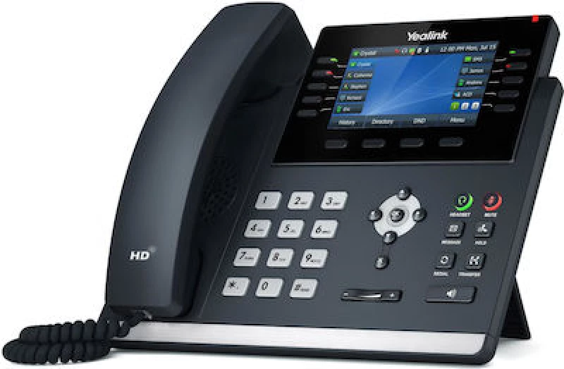 Yealink SIP-T46U Ενσύρματο Τηλέφωνο IP 16 γραμμών Μαύρο
