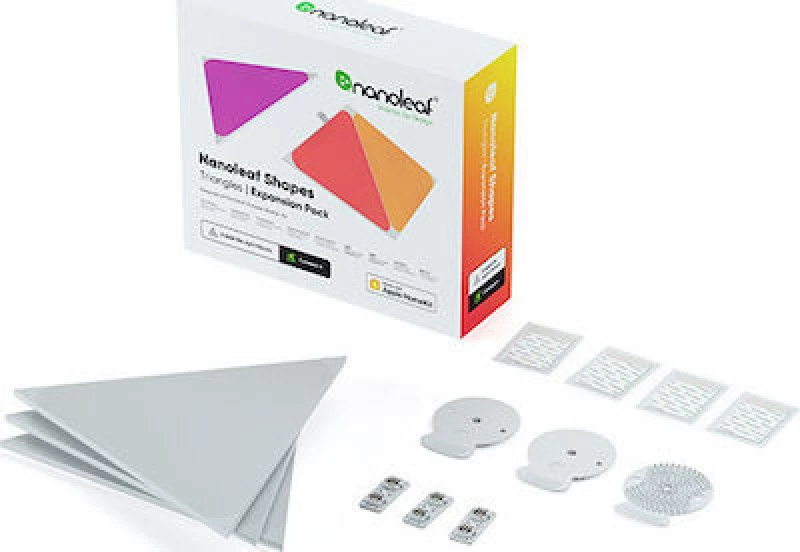 Nanoleaf Φωτιστικό Shapes Triangle Expansion Pack 3 Panels NL47-0001TW-3PK