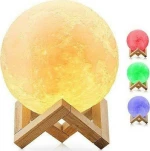 GloboStar Διακοσμητικό Φωτιστικό LED Μοοn Light 3D Πολύχρωμο 07029