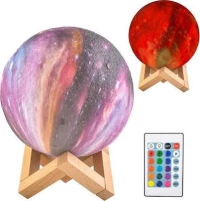 Moon 3D Night Lamp 20 Χρωματικοί Συνδυασμοί 9510