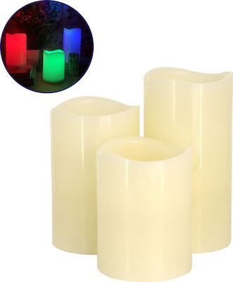 GloboStar Διακοσμητικό Φωτιστικό LED Κερί σε Λευκό Χρώμα 79556