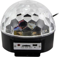 Φωτιζόμενη Nτισκομπάλα Φωτορυθμικό DJ Disco Party Crystal Ball DB16 LED RGB