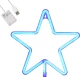 GloboStar Star Διακοσμητικό Φωτιστικό Neon σε Γαλάζιο Χρώμα 78583