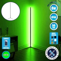 GloboStar Alien Design Διακοσμητικό Φωτιστικό LED Μπάρα 50cm με Πράσινο Φως 8W Ασύρματο Χειριστήριο RF & Dimmer σε Μαύρο Χρώμα GLOBO-50-5