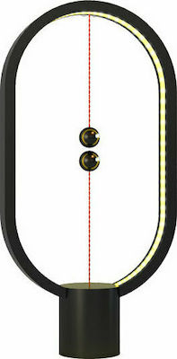 Levitation Lamp Διακοσμητικό Φωτιστικό LED Επιτραπέζιο Μαγνητικό με USB σε Μαύρο Χρώμα