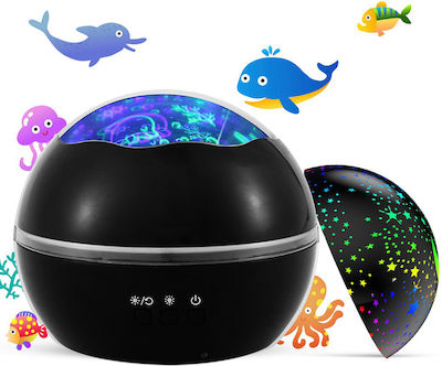 Λάμπα Προβολέας Περιστρεφόμενος Διπλός Αστεριών & Ωκεανού IGB-B47 Ροζ