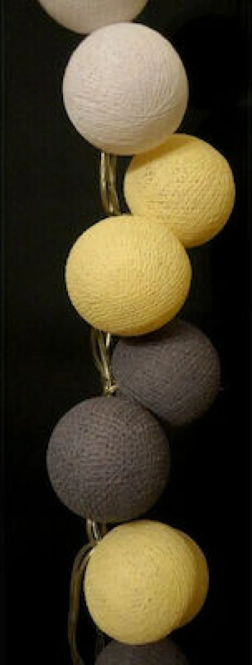 Beelights Γιρλάντα Ωφέλιμων 2.4m Με 20 Βαμβακερές Χειροποίητες Μπαλίτσες Sugar