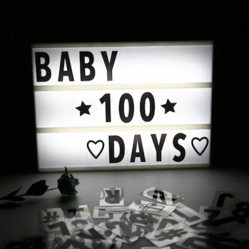 Διακοσμητικό Φωτιστικό LED Πίνακας USB με 96 Καρτέλες & Emoji Μηνύματα σε Μαύρο Χρώμα HOD-LEDL-96-OEM