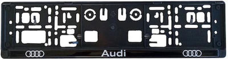 Carner Πλαίσιο Πινακίδας Αυτοκινήτου Audi Πλαστικό Μαύρο 0020870