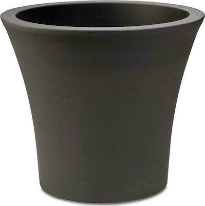 Plastona Γλάστρα City 30 Ανθρακί σε χρώμα Μαύρο 30x26.5cm