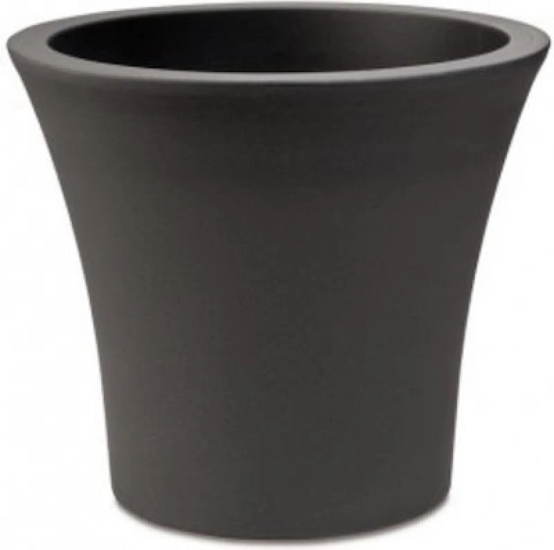 Plastona Γλάστρα City 30 Ανθρακί σε χρώμα Μαύρο 30x26.5cm
