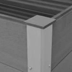 vidaXL Ζαρντινιέρα Υπερυψωμένη Γκρι από WPC 100x100x91cm Γκρι 43606