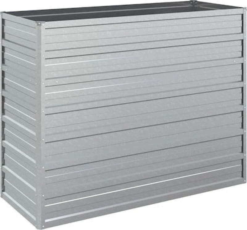 vidaXL 316896 Ζαρντινιέρα Ασημί 100x77cm
