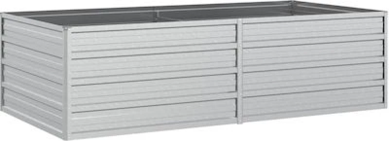 vidaXL 316884 Ζαρντινιέρα Ασήμι 160x45cm