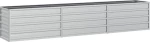 vidaXL 316889 Ζαρντινιέρα Ασημί 240x45cm