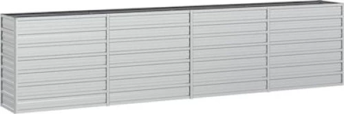 vidaXL 316891 Ζαρντινιέρα Ασημί 320x77cm