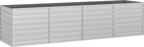vidaXL 316890 Ζαρντινιέρα Ασημί 320x77cm
