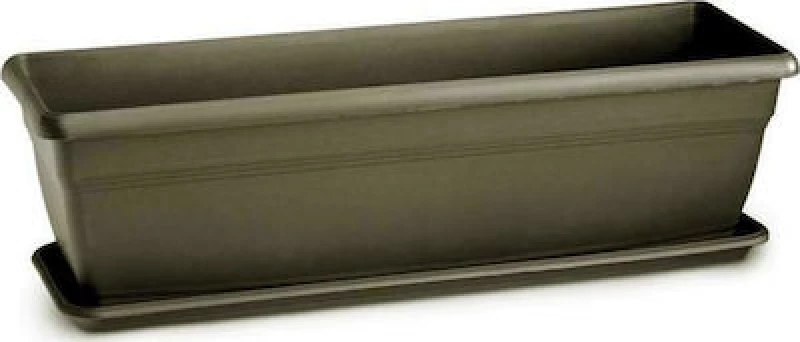 Plastona Ζαρντινιέρα Festone 560 Καφέ 60x16cm