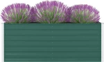 vidaXL Ζαρντινιέρα Μεταλλική Πράσινη 160x80x45cm 47014