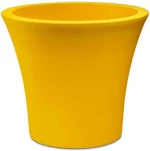 Plastona Γλάστρα City Κίτρινο 25x22cm