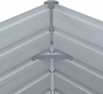 vidaXL Ζαρντινιέρα Μεταλλική Ανθρακί 100x100x45cm 47024