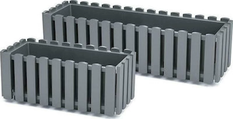 Prosperplast Γλάστρα Boardee Fence Γκρι 58x16.2cm