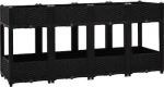 vidaXL 316537 Ζαρντινιέρα σε χρώμα Μαύρο 160x71cm