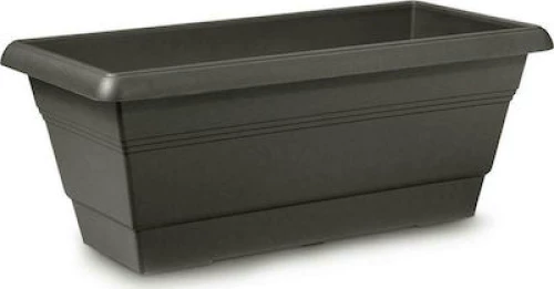 Plastona Ζαρντινιέρα Festone Ανθρακί 40x16cm