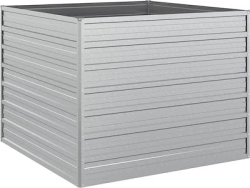 vidaXL 316883 Ζαρντινιέρα Ασημί 100x77cm