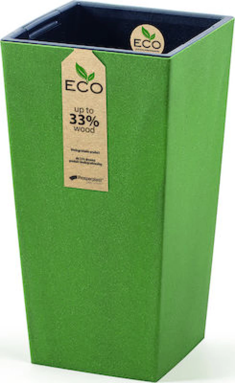 Prosperplast Γλάστρα Urbi Square Eco 32/92lt Πράσινο DURS400W-2262U