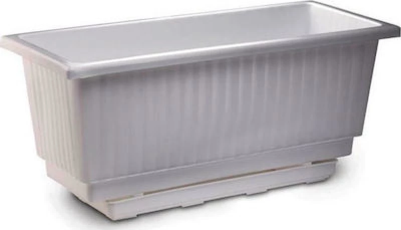 Plastona Ζαρντινιέρα Ionian 136 Λευκό 86x31cm