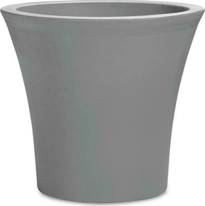 Plastona Γλάστρα City με Ρόδες Urban Grey 35x32cm