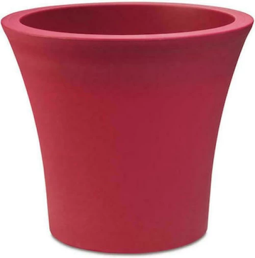 Plastona Γλάστρα City 40 με Ρόδες Rose Pink 40x38cm