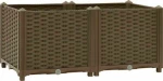vidaXL 316516 Ζαρντινιέρα σε χρώμα Καφέ 80x38cm