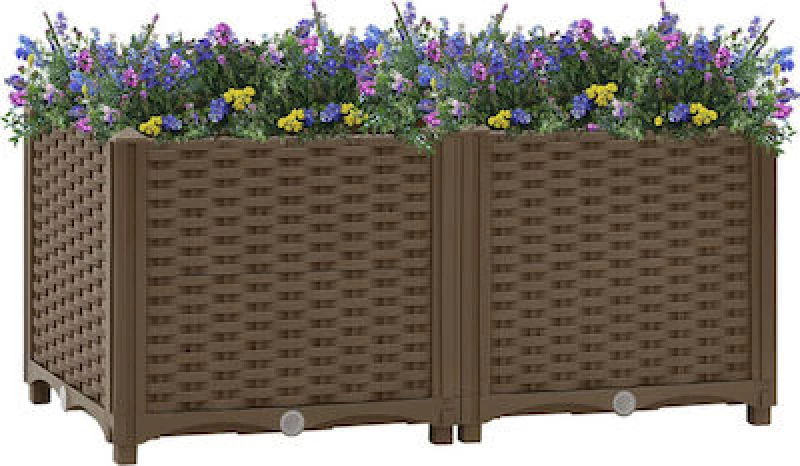 vidaXL 316516 Ζαρντινιέρα σε χρώμα Καφέ 80x38cm