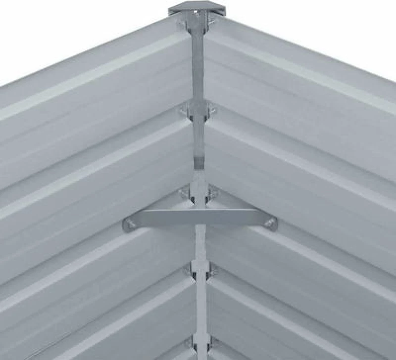 vidaXL Ζαρντινιέρα Μεταλλική Πράσινη 100x100x45cm 47025