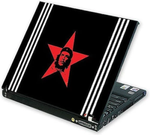 Red Star αυτοκόλλητο για Laptop από 13-17" Μαύρο