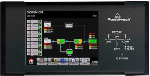 Powertech LCD Οθόνη Αφής 10″ για Συστήματα UPS
