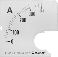 Adeleq Πλάκα Ενδείξεως Αμπερόμετρων 300/5A 11-403007