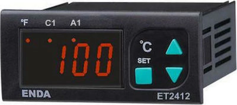 Enda Θερμοστάτης Ψηφιακός με 2 ρελέ 230V (-60°C έως +150°C) ET2412