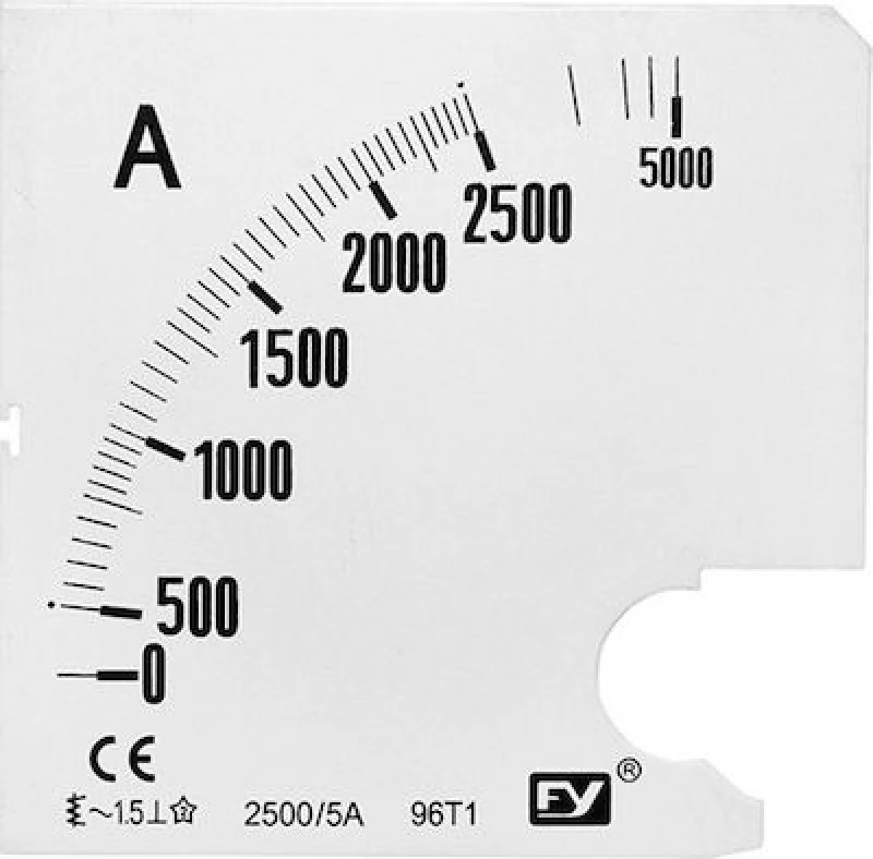 Adeleq Πλάκες Ενδείξεως Αμπερόμετρων 2500/5A 11-425007