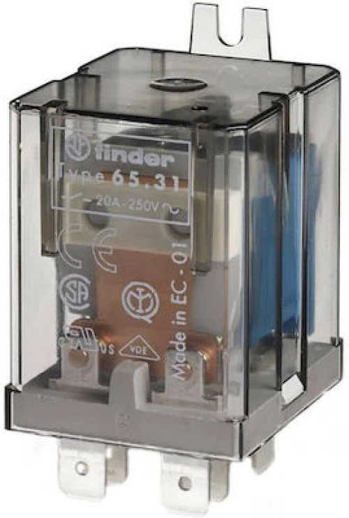 Ρελέ Υψηλών Ρευμάτων 1P 230VAC 30A FASTON 6531 FINDER