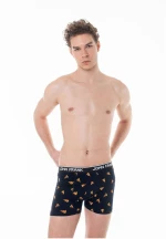Boxer Ανδρικά, JOHN FRANK, JFBD299, PIZZA, Μαύρο.